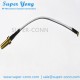 SMA BULKHEAD FEMALE CRIMP TO MMCX RIGHT ANGLE MALE CRIMP FOR RG316 CABLE