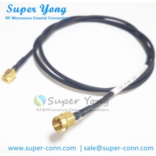 SMA MALE TO MALE SOLDER FOR SEMI-RIGID RG405 085" 086" CABLE DC18GHz  50OHM