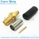 SMA FEMALE CRIMP FOR RG55/U RG142/U RG400/U RG223/U