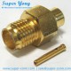 SMA FEMALE SOLDER FOR SEMI-RIGID RG402  .141 CABLE